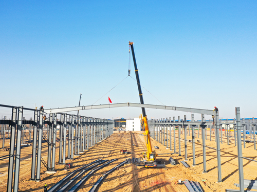  河南礦山｜智能產(chǎn)業(yè)園6號(hào)車間今日上梁大吉！